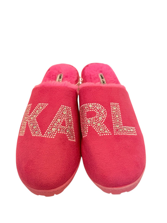 Karl Lagerfeld Furry Slippers